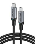 1002-GY-V1|Choetech Premium USB-C to USB-C Cable 1.8m in Braided
