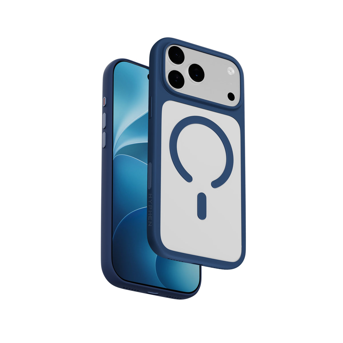 HYPHEN  RIFT Impact Frame MagSafe Case - Dark Blue - iPhone 18 Pro - 6.3"