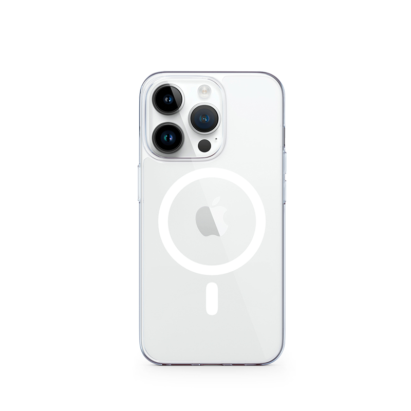 iSTYLE Hero Magnetic Case for iPhone 14 Pro, Clear/Transparent