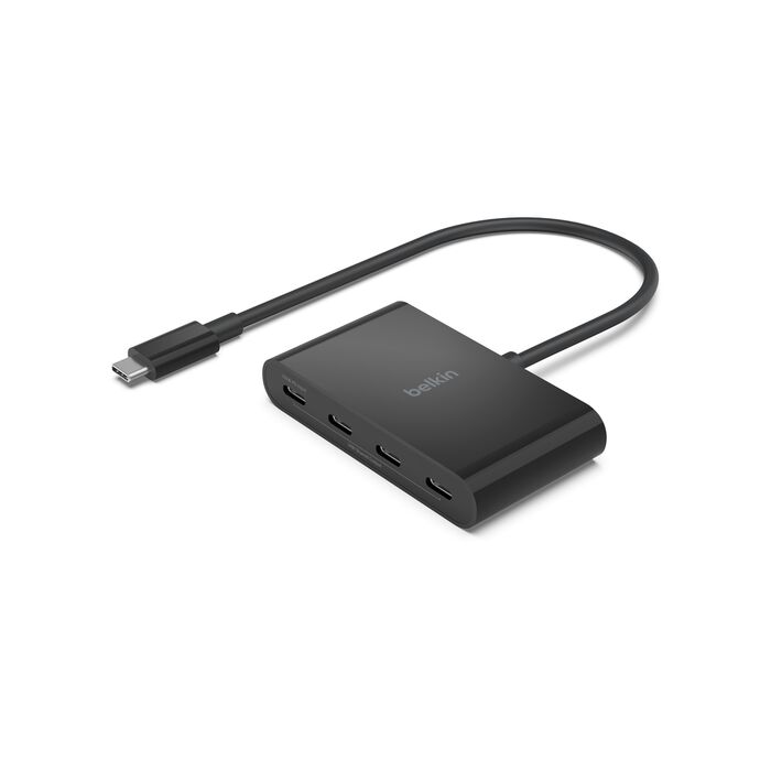 Belkin - USB-C to 4-Port USB-C Hub - Black