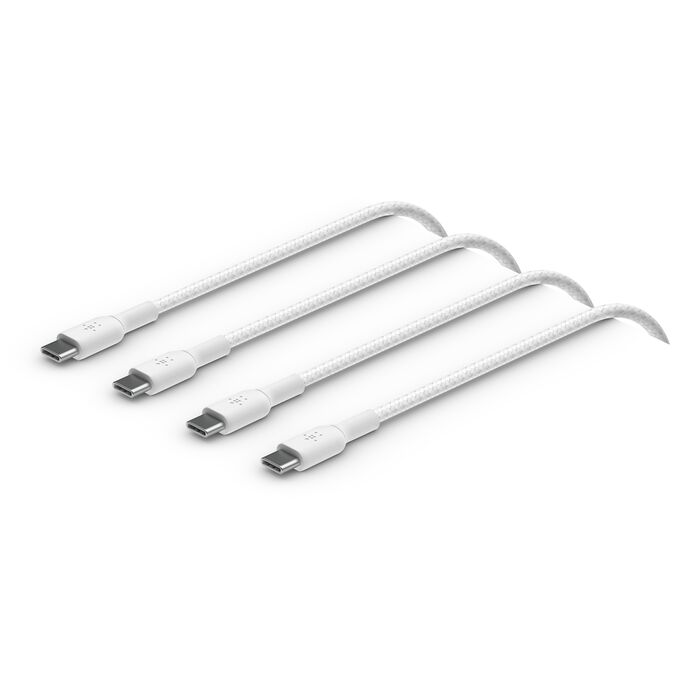Belkin - Cable - Braided - C to C - 2.0 - 2M - White - 2pack