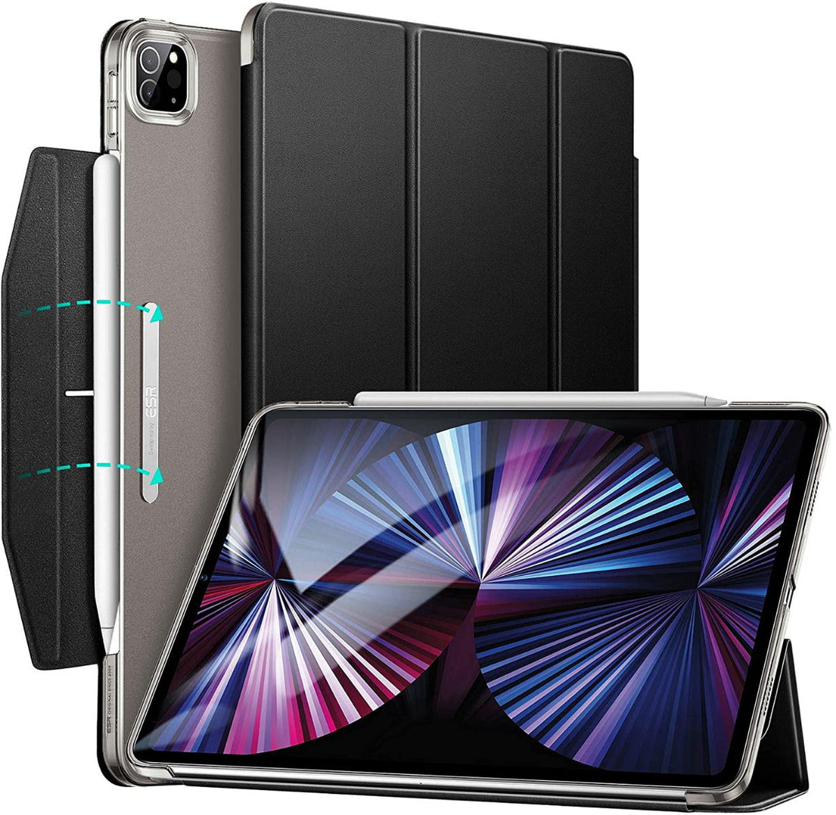 ESR Ascend Trifold with Clasp for iPad Pro 11 2021 Jelly Black