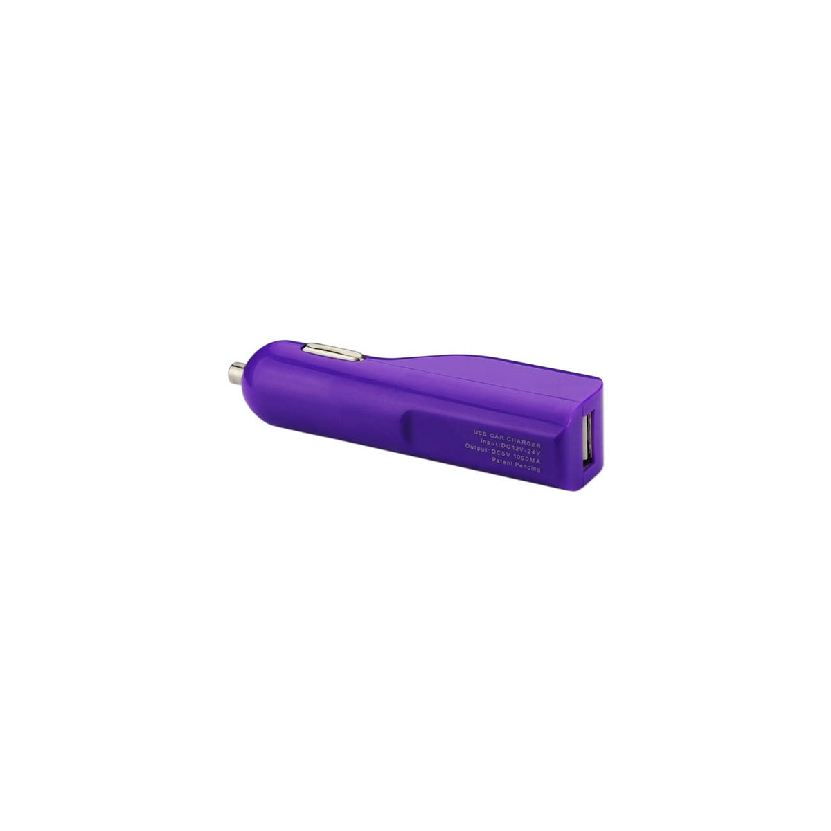 REIKO MICRO USB 1 AMP CAR CHARGER IN PURPLE
