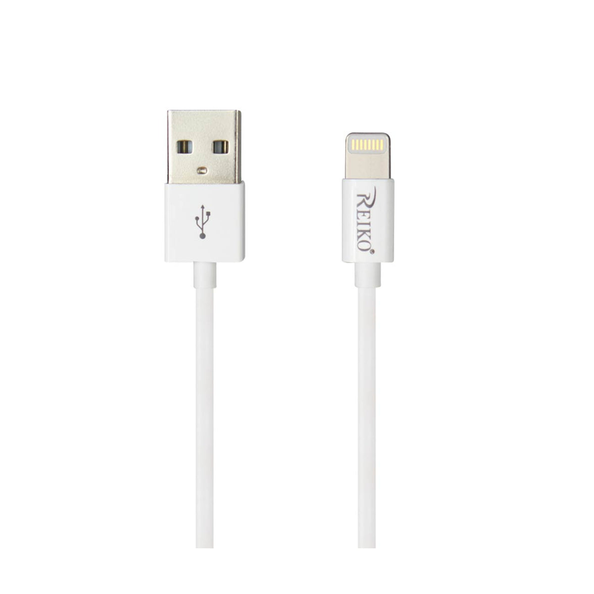 REIKO IPHONE 3FT LIGHTING CERTIFIED USB DATA CABLE IN WHITE SKU#DCMFI11-8PINWH