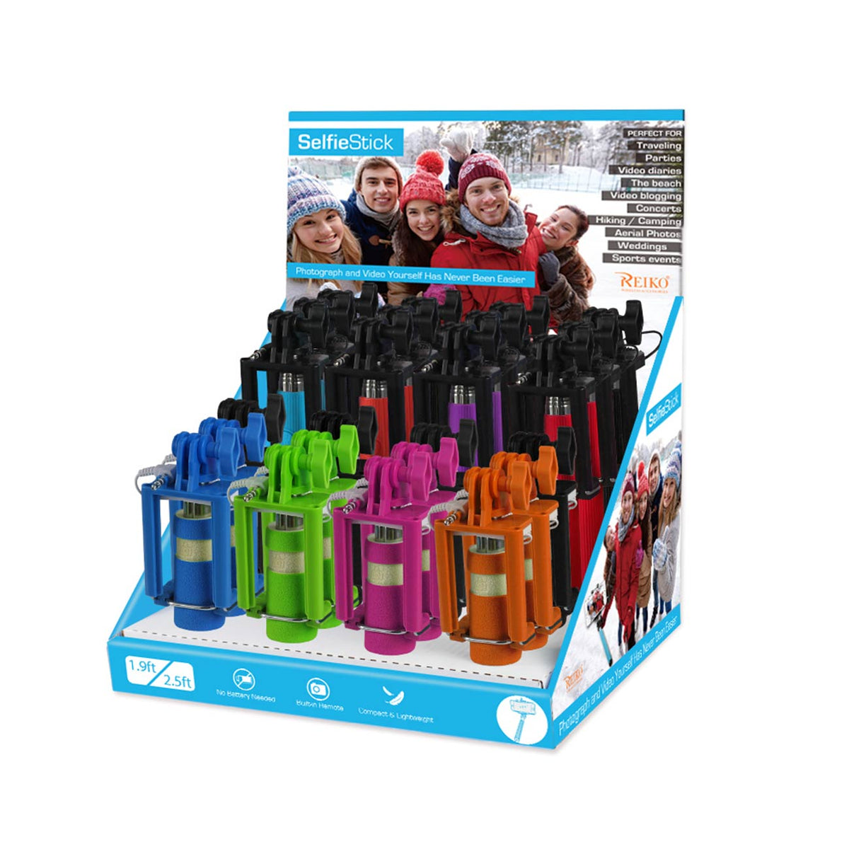 DISPLAY FOR 3.5MM WIRED MONOPOD( COME WITH 24PCS MONOPOD) | SKU: DISPLAY-MONOPOD