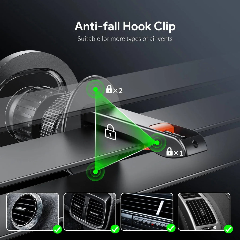 Air Vent Magnetic Car Phone Holder  SKU:HLD-EK3001BK