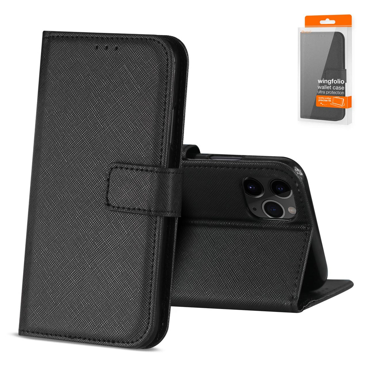 Reiko APPLE IPHONE 11 PRO 3-In-1 Wallet Case In BLACK | SKU: FC27-IPH11PROBK