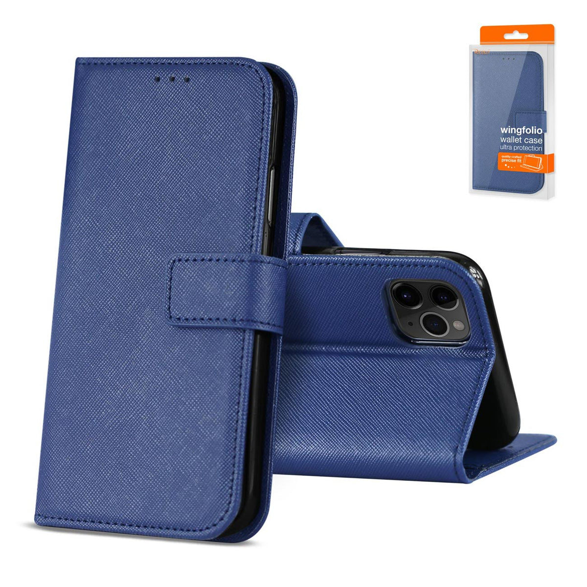 Reiko APPLE IPHONE 11 PRO 3-In-1 Wallet Case In BLUE | SKU: FC27-IPH11PROBL