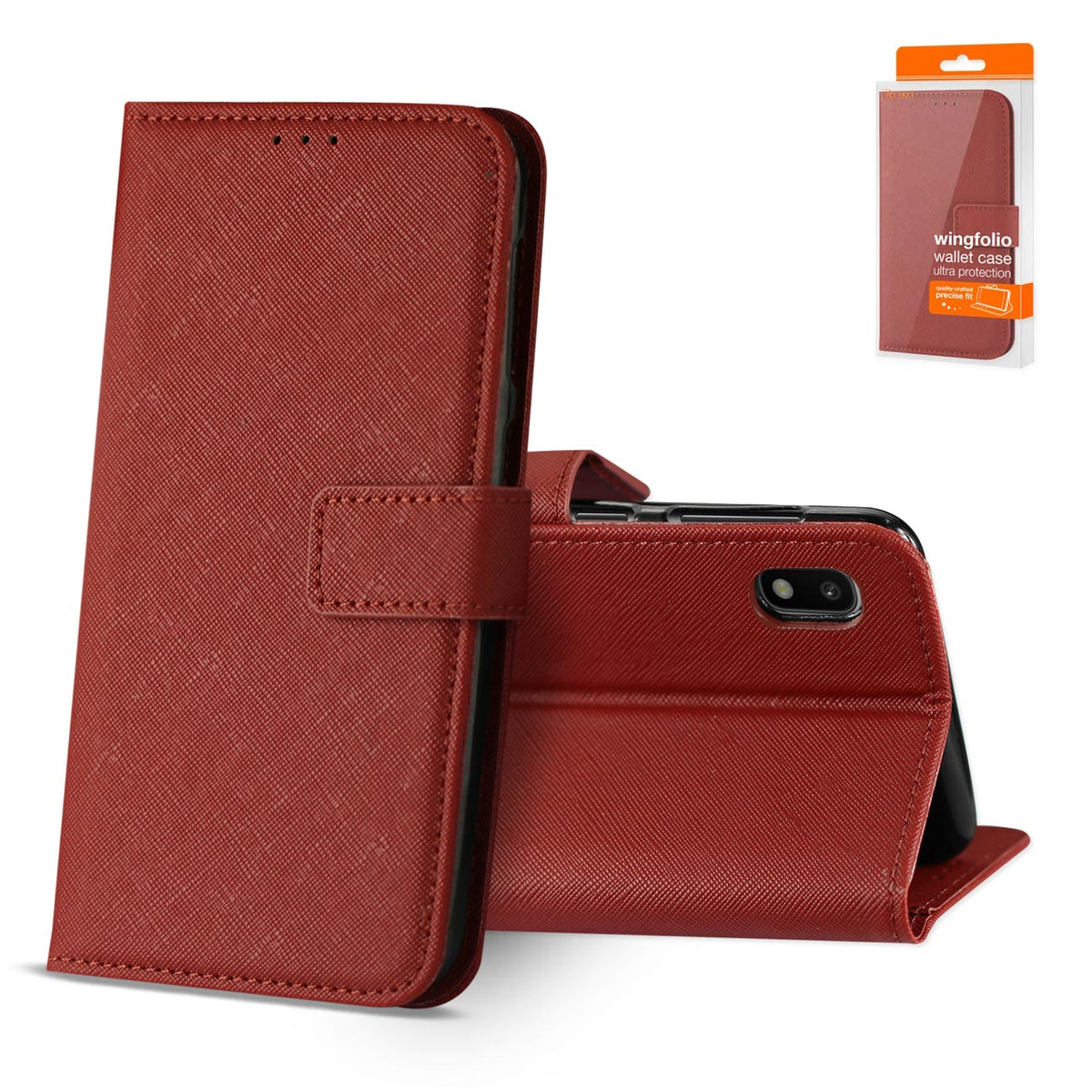 Reiko SAMSUNG GALAXY A10 3-In-1 Wallet Case In RED | SKU: FC27-SAMA10RD