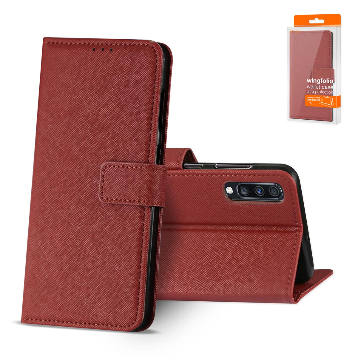 Reiko SAMSUNG GALAXY A70 3-In-1 Wallet Case In RED | SKU: FC27-SAMA70RD