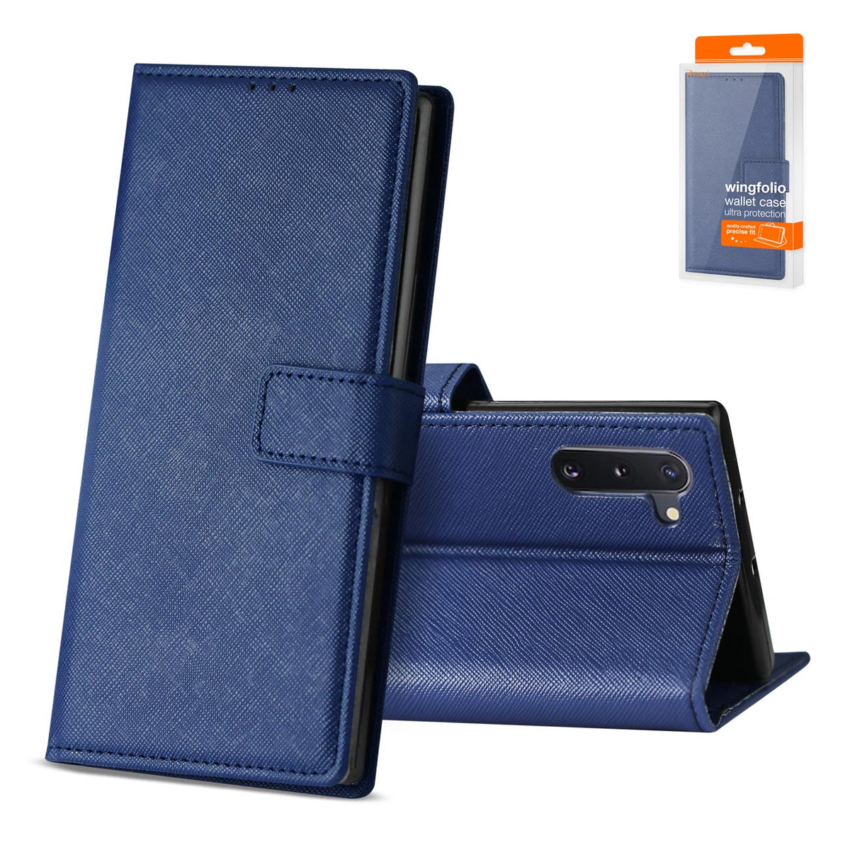 Reiko SAMSUNG GALAXY NOTE 10 3-In-1 Wallet Case In BLUE | SKU: FC27-SAMNOTE10BL