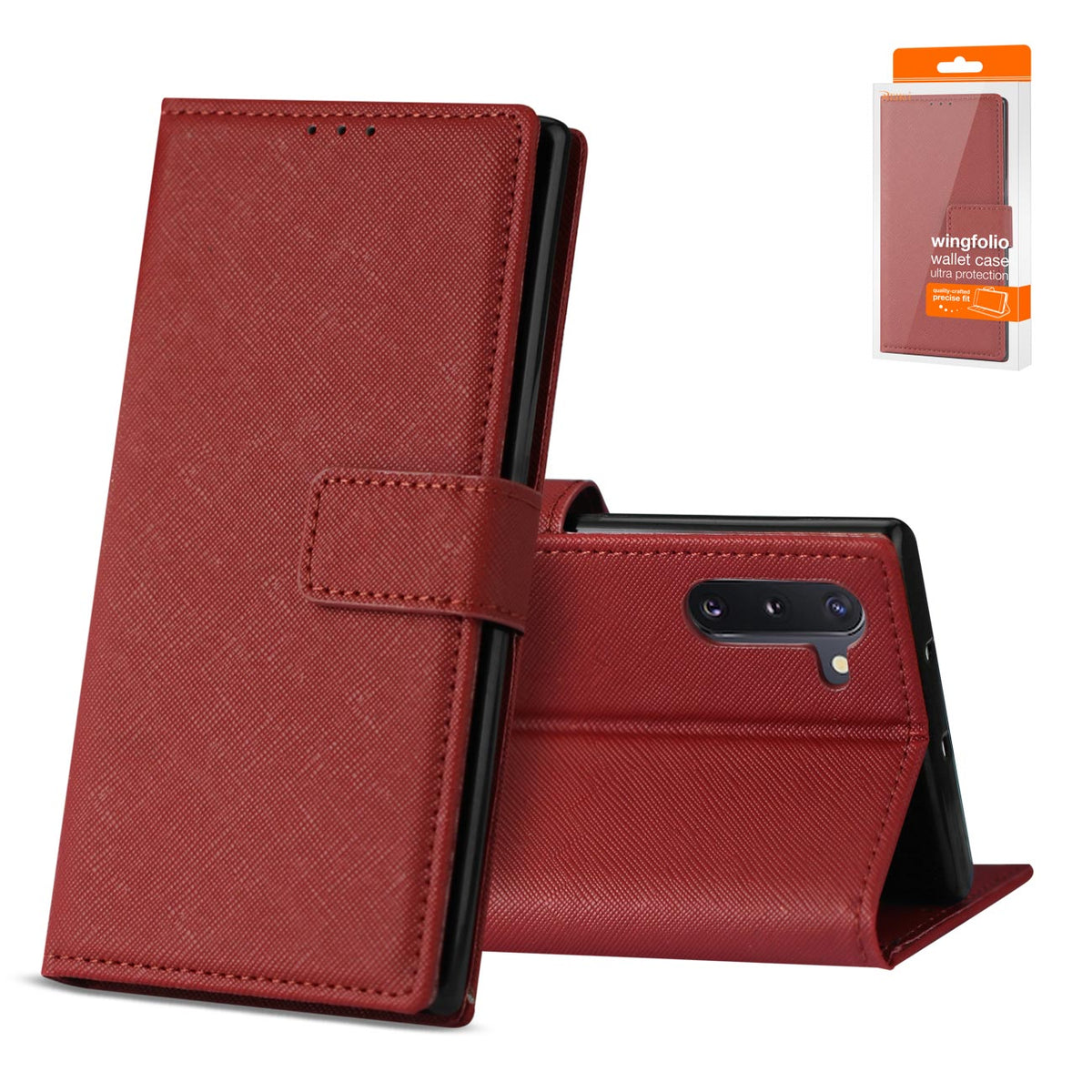 Reiko SAMSUNG GALAXY NOTE 10 3-In-1 Wallet Case In RED | SKU: FC27-SAMNOTE10RD