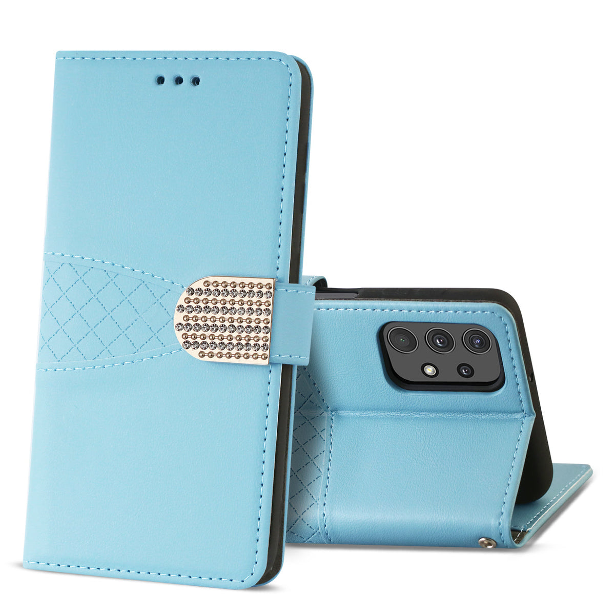 Reiko Samsung Galaxy A32 5G  3-In-1 Wallet Case In Blue