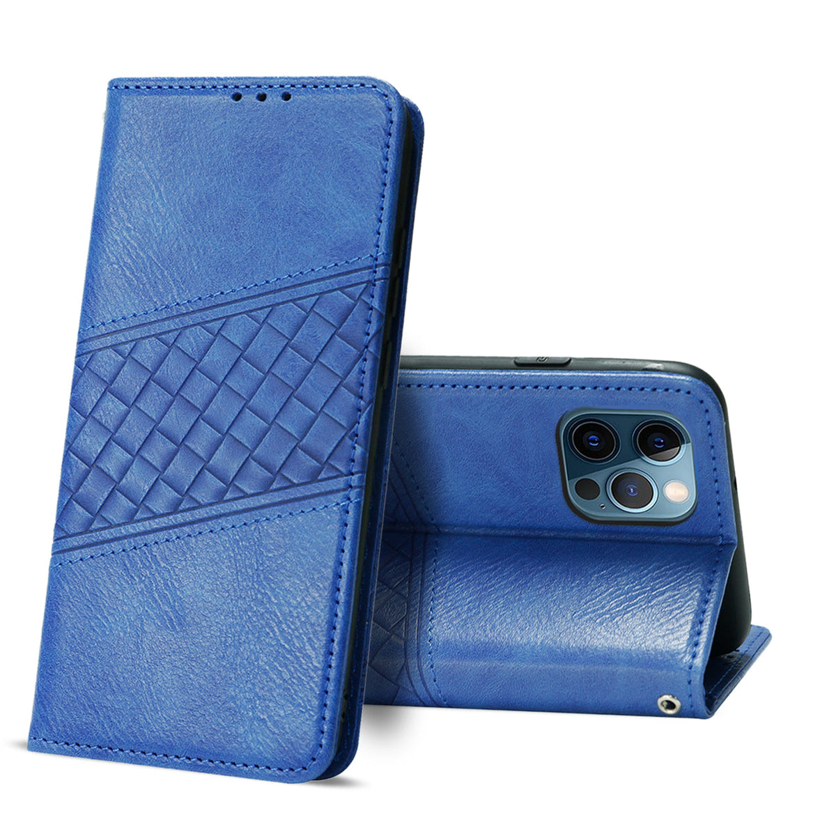 Reiko Apple iPhone 12 Pro Max 3-In-1 Wallet Case In Blue | SKU: FC30-IPH12MAXBL