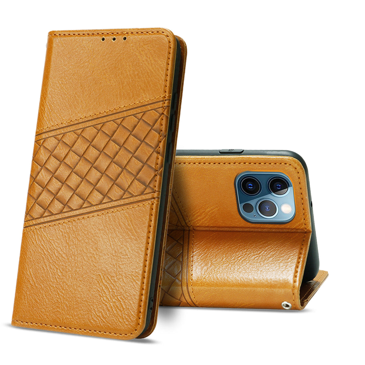 Reiko Apple iPhone 12 Pro 3-In-1 Wallet Case In Brown | SKU: FC30-IPH12PROBR