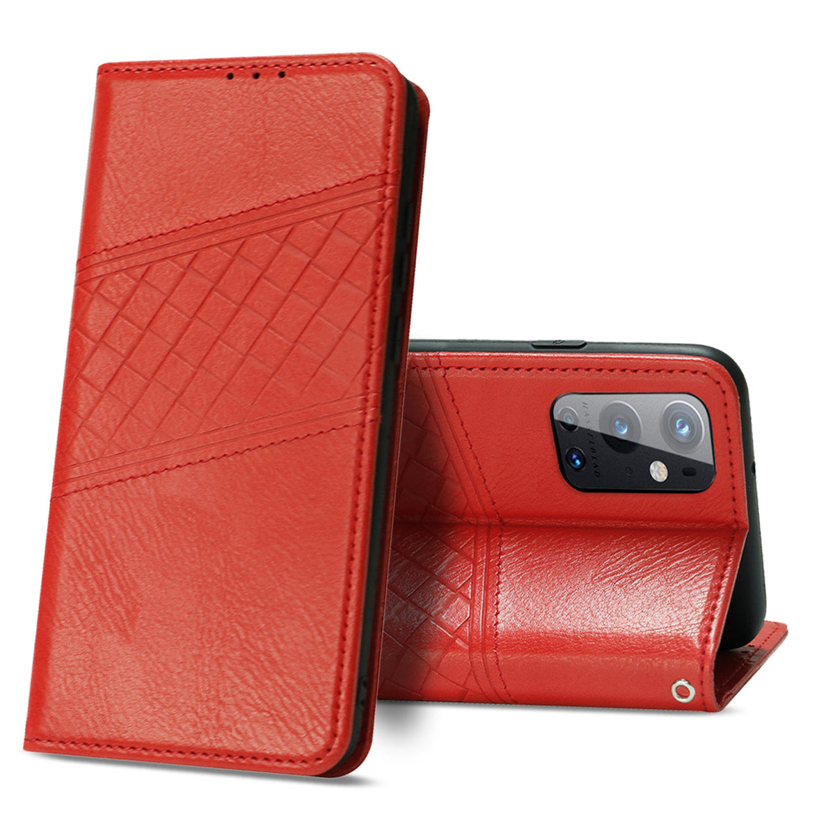 Reiko ONE PLUS 9 PRO 5G 3-In-1 Wallet Case In Red | SKU: FC30-ONEPLUS9PRORD