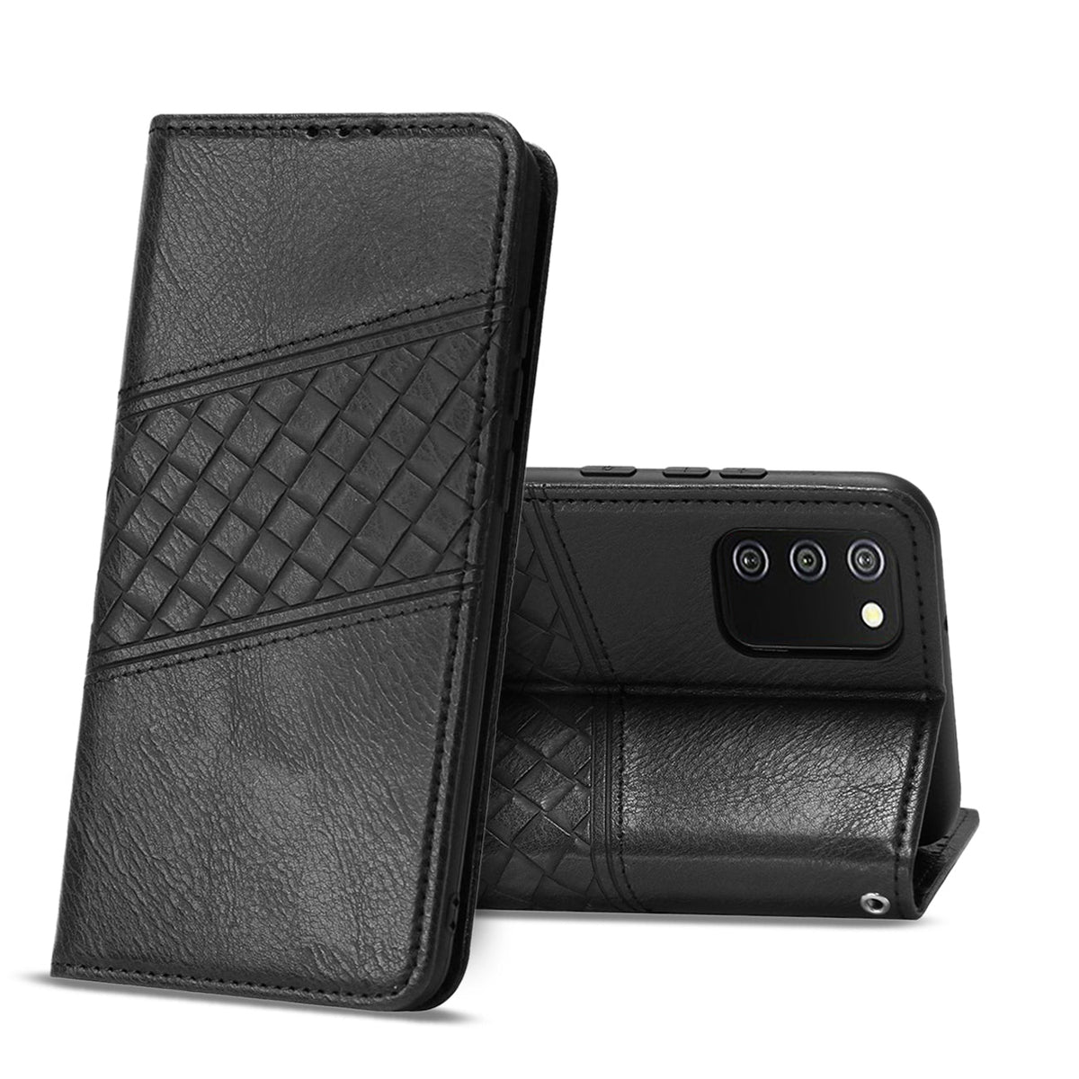 Reiko Samsung Galaxy A02S 3-In-1 Wallet Case In Black | SKU: FC30-SAMA02SBK