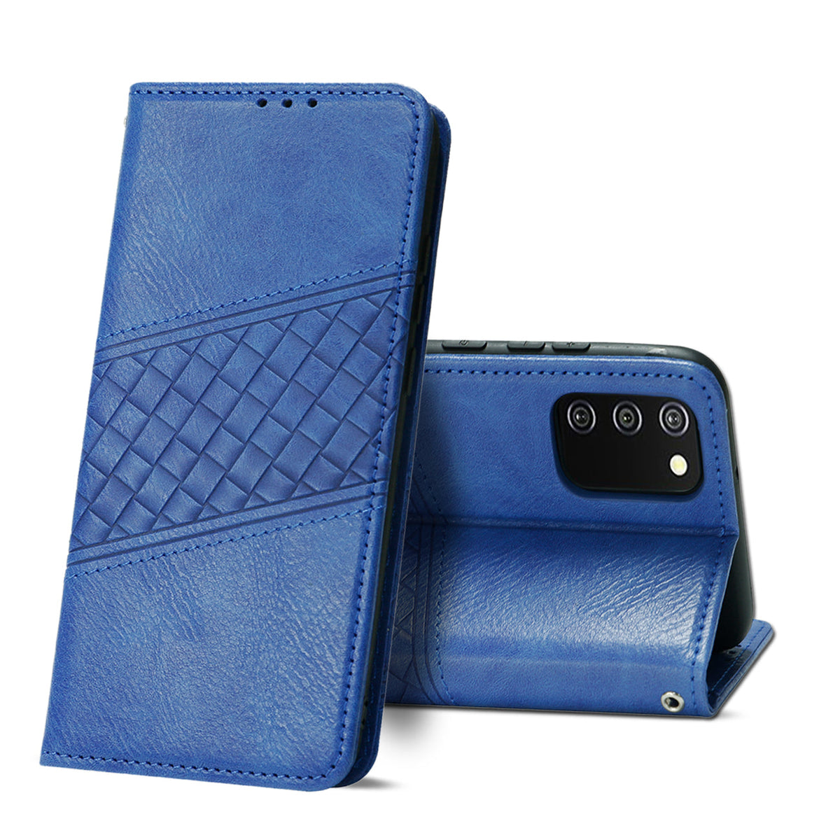 Reiko Samsung Galaxy A02S 3-In-1 Wallet Case In Blue | SKU: FC30-SAMA02SBL