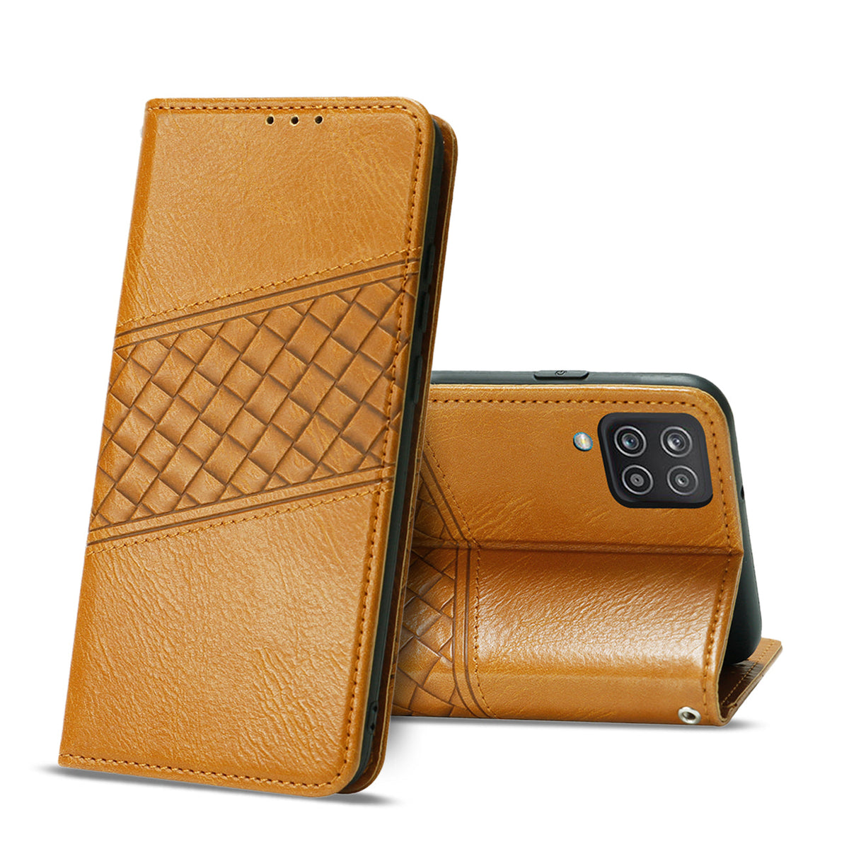 Reiko Samsung Galaxy A12/5G 3-In-1 Wallet Case In Brown | SKU: FC30-SAMA12-5GBR