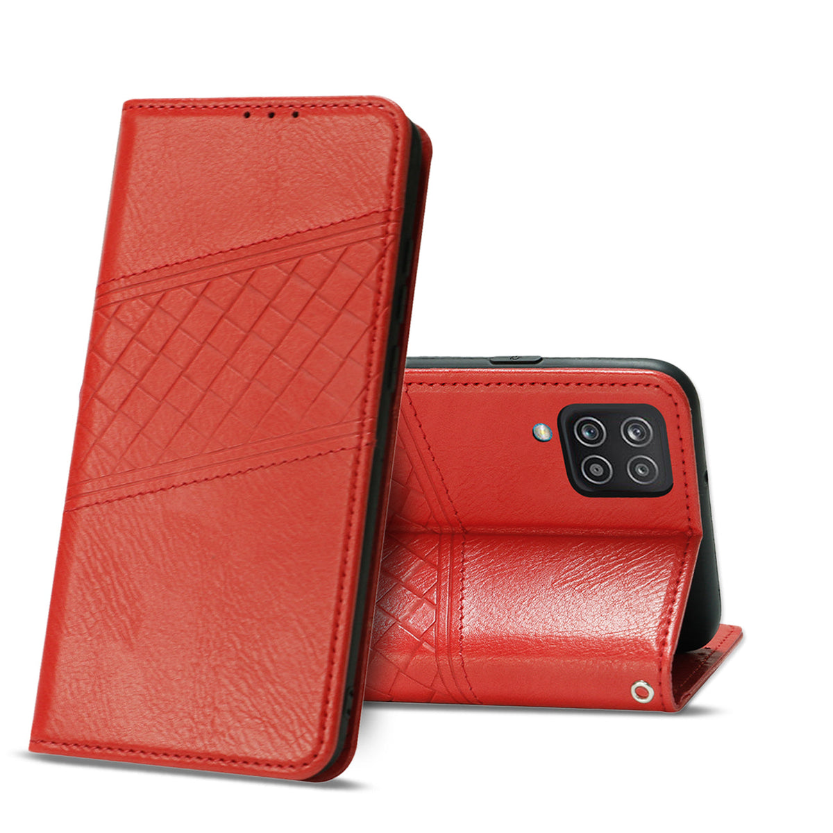 Reiko Samsung Galaxy A12/5G 3-In-1 Wallet Case In Red | SKU: FC30-SAMA12-5GRD