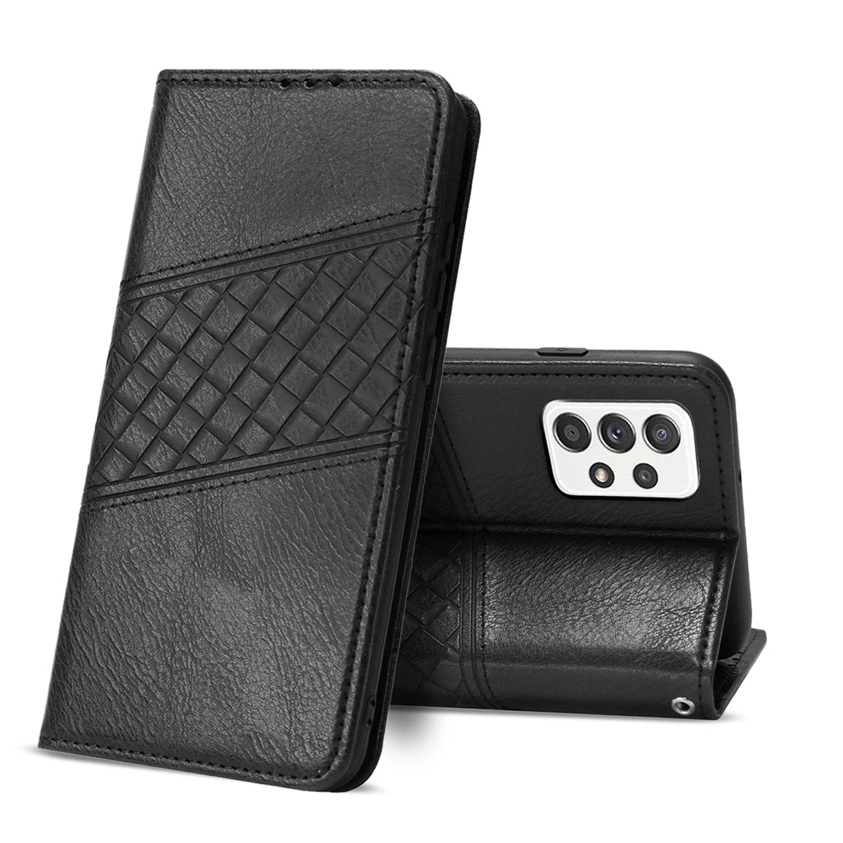 Reiko Samsung Galaxy A52/5G 3-In-1 Wallet Case In Black | SKU: FC30-SAMA52-5GBK