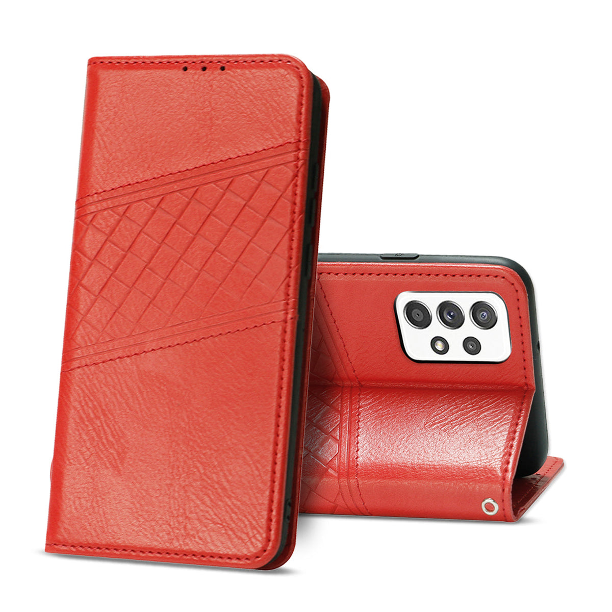 Reiko Samsung Galaxy A52/5G 3-In-1 Wallet Case In Red | SKU: FC30-SAMA52-5GRD