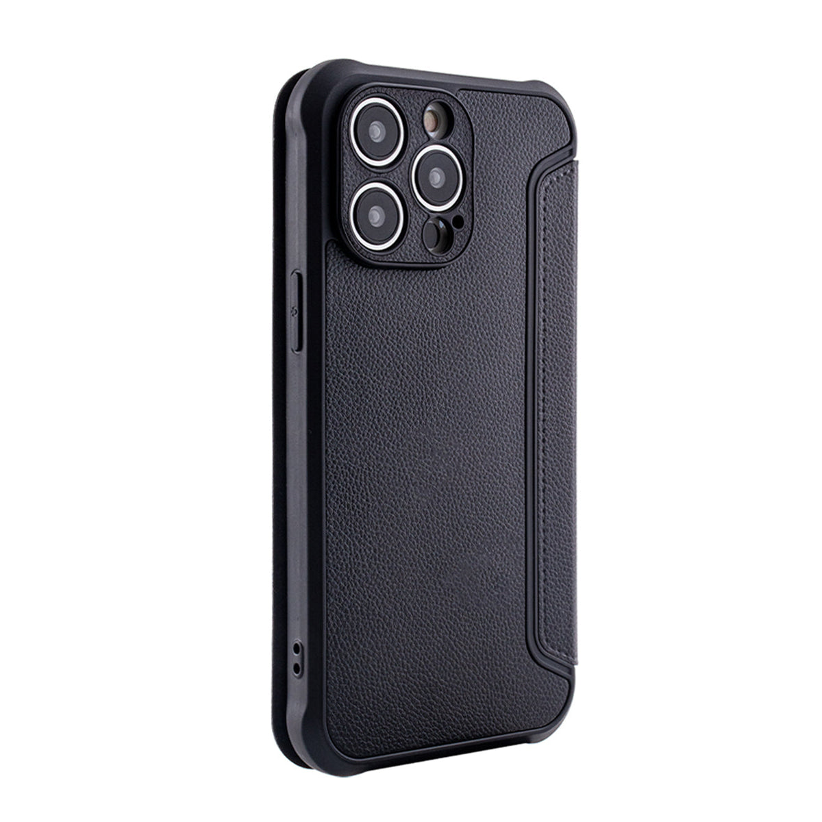 Magnetic wallet Leather phone case For Apple iPhone 14 Pro Max In Black (FC36-IPH14PROMAXBK)