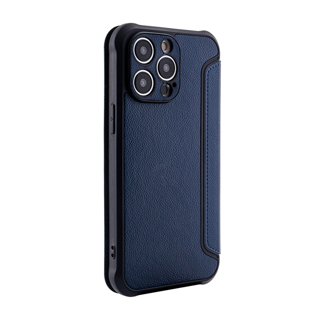 Magnetic wallet Leather phone case For Apple iPhone 14 Pro In Navy (FC36-IPH14PRONV)
