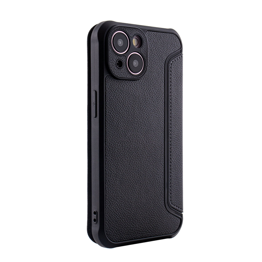 Magnetic wallet Leather phone case For Apple iPhone 15 In Black (FC36-IPH15BK)