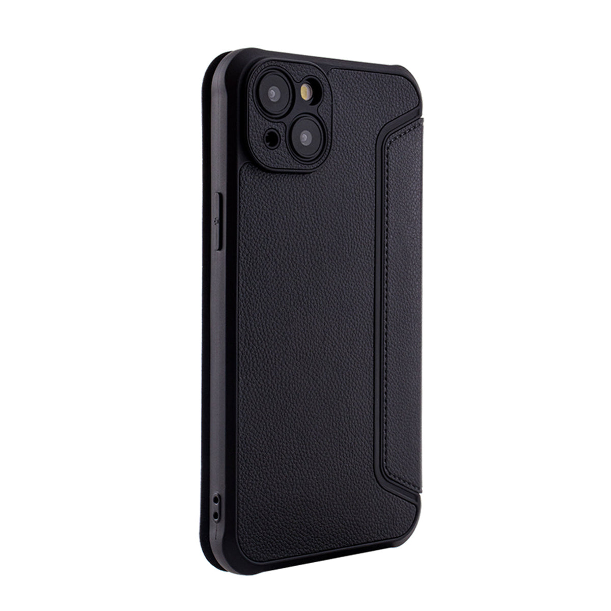 Magnetic wallet Leather phone case For Apple iPhone 15 PLUS In Black (FC36-IPH15PLUSBK)