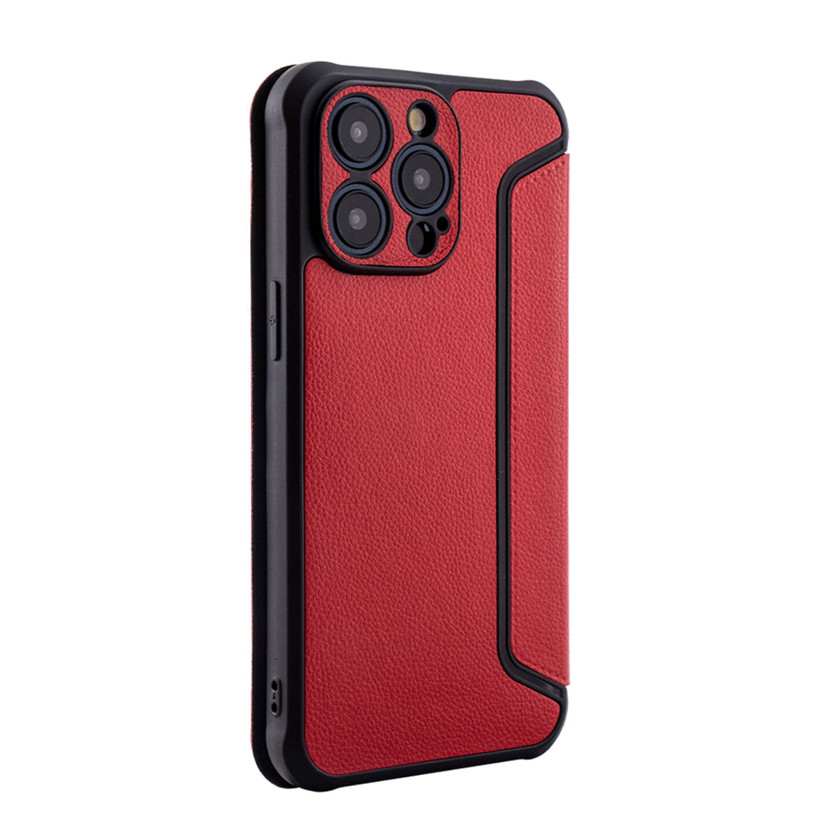 Magnetic wallet Leather phone case For Apple iPhone 15 PRO MAX In Red (FC36-IPH15PROMAXRD)