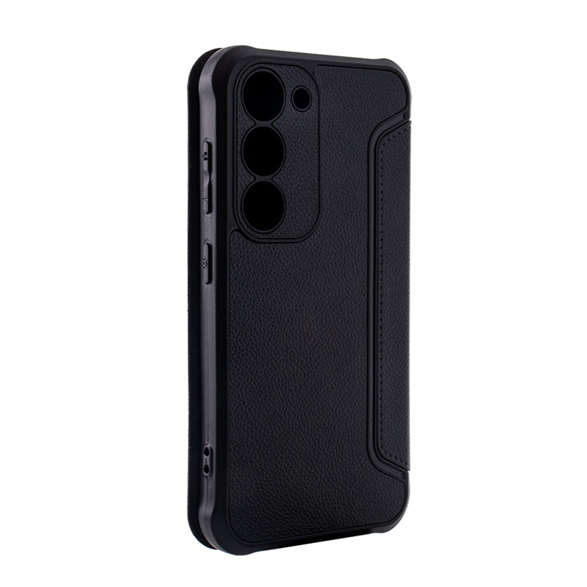 Magnetic wallet Leather phone case For Samsung Galaxy S23 In Black (FC36-SAMS23BK)