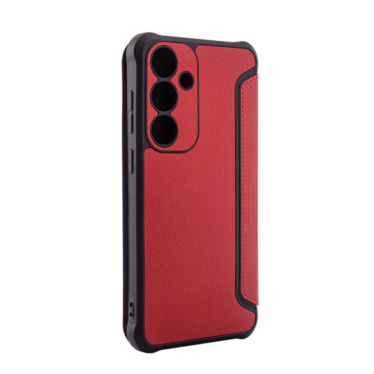 Magnetic wallet Leather phone case For Samsung Galaxy S24 Plus In Red (FC36-SAMS24PRD)
