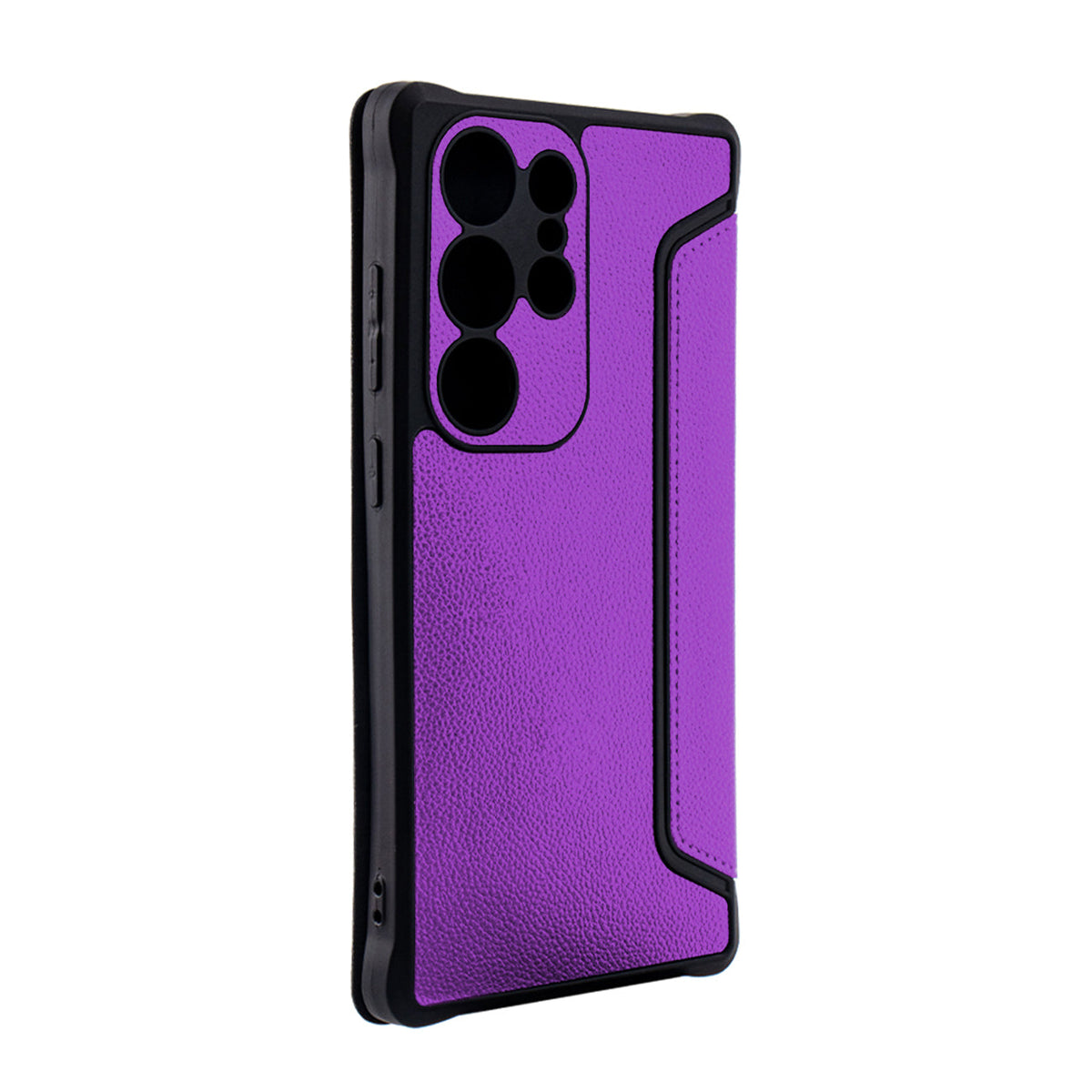 Magnetic wallet Leather phone case For Samsung Galaxy S24 Ultra In Purple (FC36-SAMS24UPP)