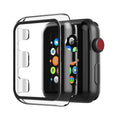 Full Cover tempered glass screen protector with pc case  for Apple Watch 38 mm  In Clear