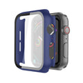 Full Cover tempered glass screen protector with pc case  for Apple Watch 40 mm  In Navy