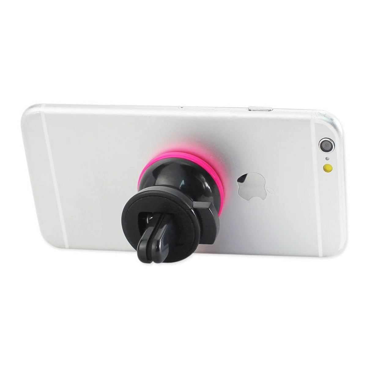 REIKO UNIVERSAL AIR VENT MAGNETIC CAR MOUNT PHONE HOLDER IN WHITE HOT PINK  SKU:HLD10-WHHK