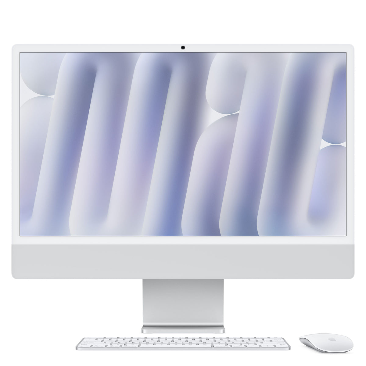 24-inch iMac with Retina 4.5K display: Apple M4 chip with 8-core CPU and 8-core GPU, 256GB SSD - Silver