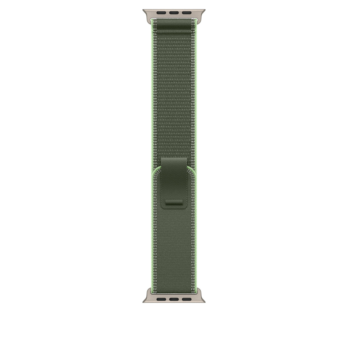 49mm Green/Neon Trail Loop – M/L - Natural Titanium Finish