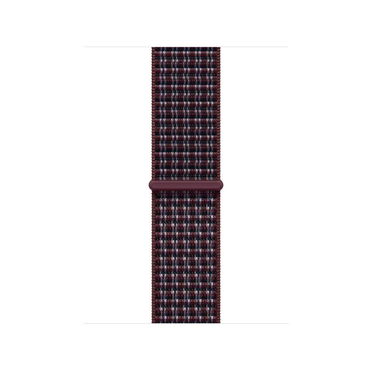 40mm Burgundy Plaid Sport Loop
