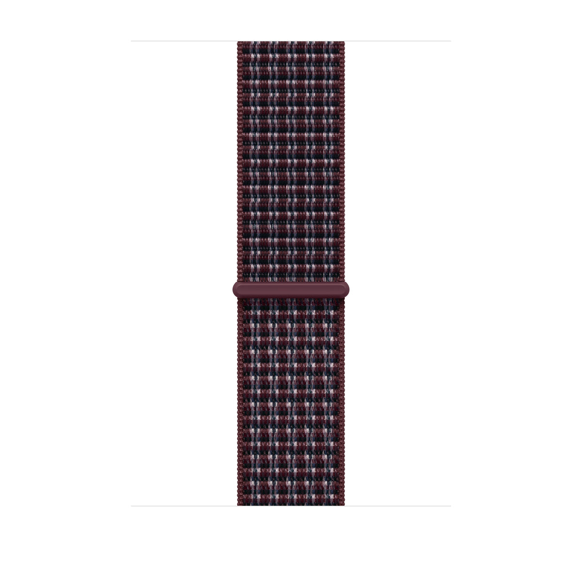 46mm Burgundy Plaid Sport Loop