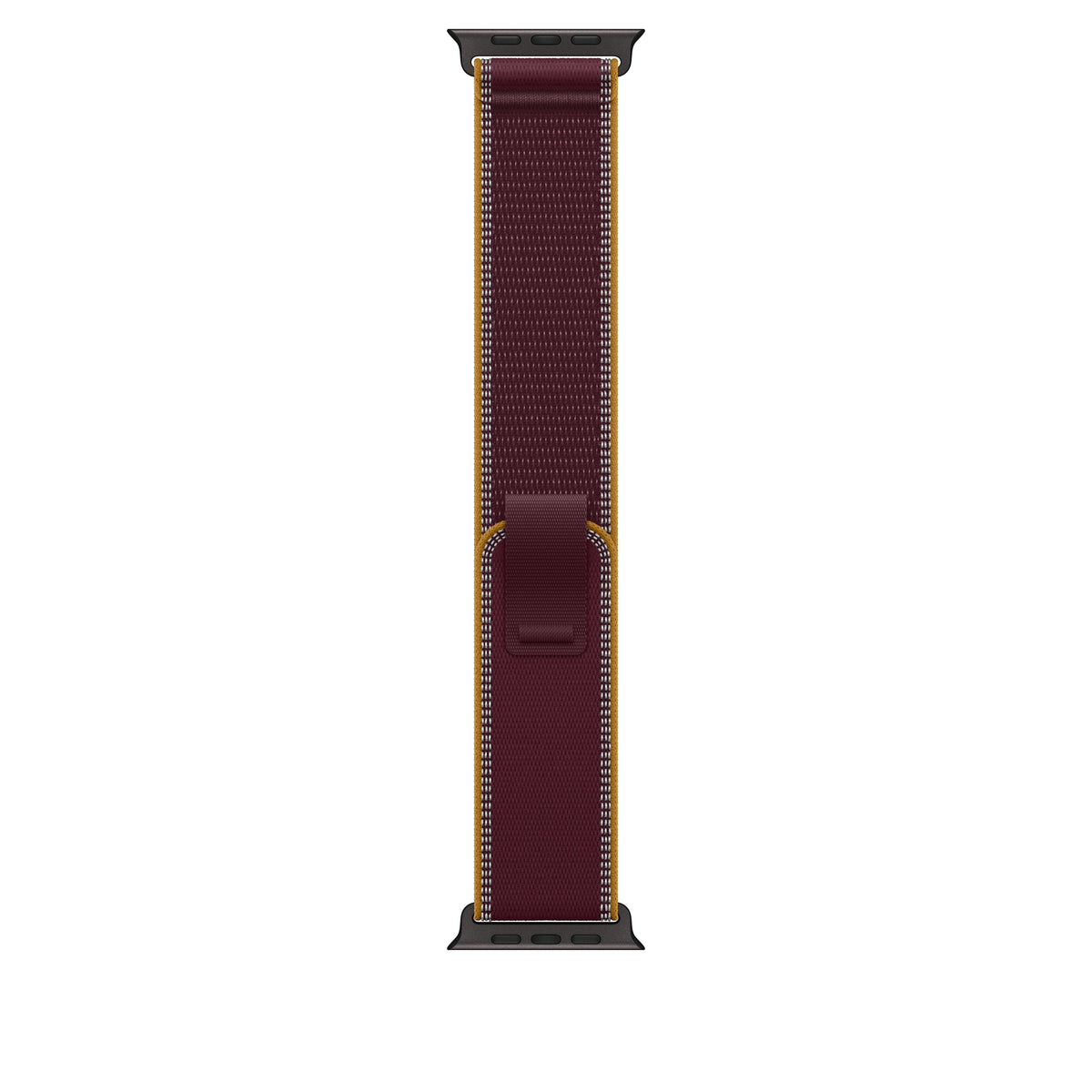 49mm Burgundy Trail Loop - M/L - Black Titanium Finish