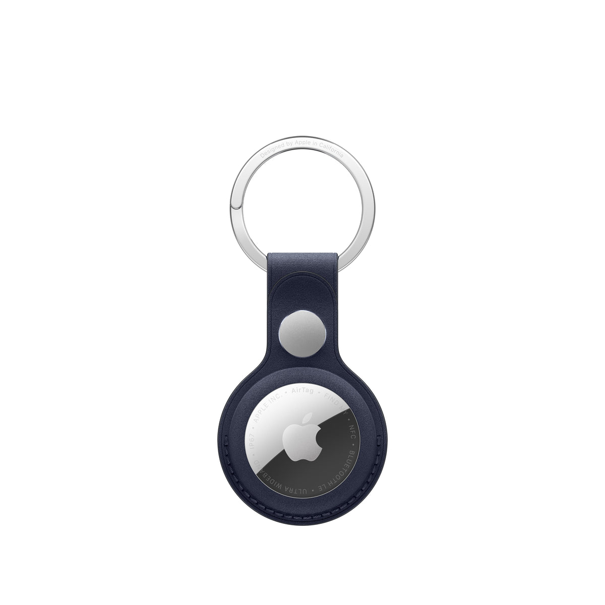AirTag FineWoven Key Ring - Navy