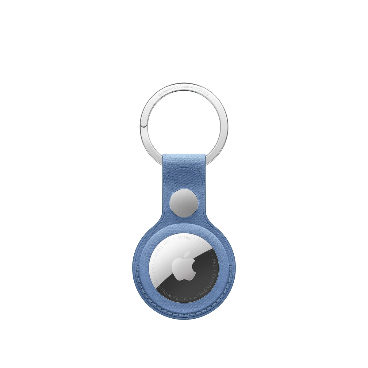 AirTag FineWoven Key Ring - Wildflower Blue