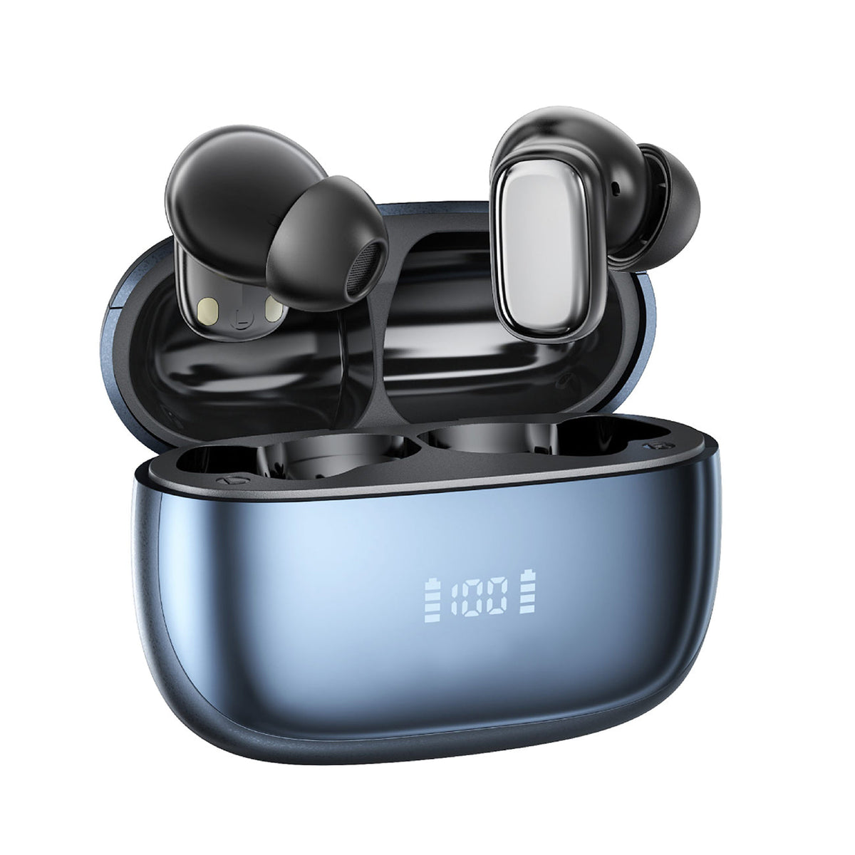 400mAh BT 5.4 Type-C black Clear sound black long battery life wireless earbuds True Wireless Stereo  SKU:BT-VD054BK