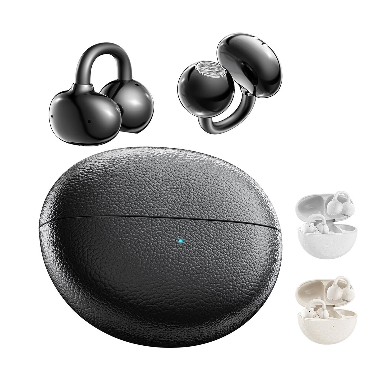 300mAh BT 6.0 Type-C Clear sound  long battery life wireless earbuds True Wireless Stereo in white SKU:BT-VD055WH