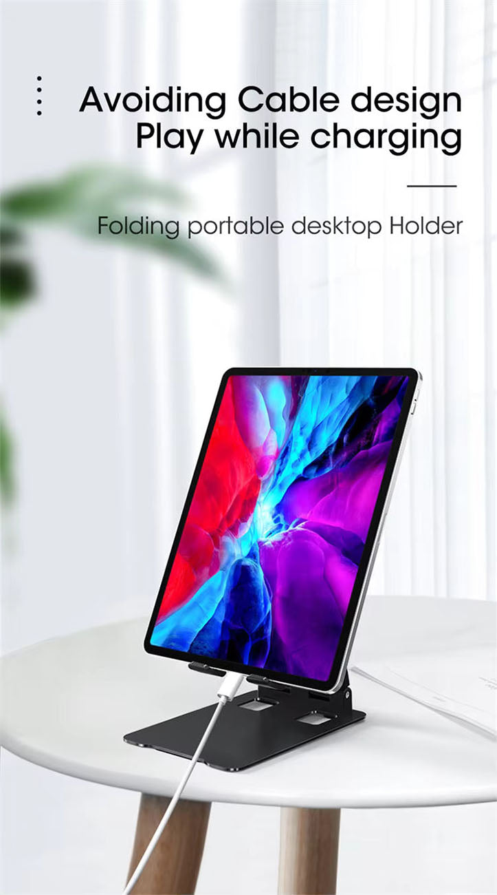Non-slip 360???? rotating desktop stand in Black SKU:HLD-VD026BK
