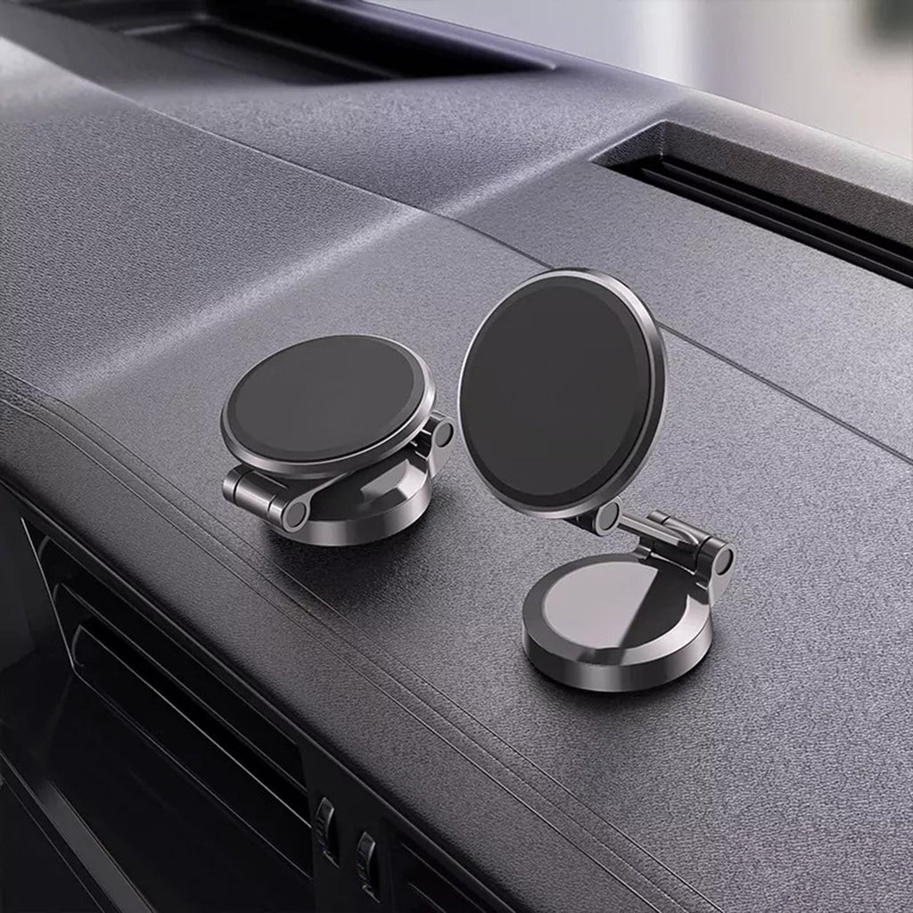 360???? rotating magnetic holder for car with a sticky base SKU: HLD-VDHD040BK