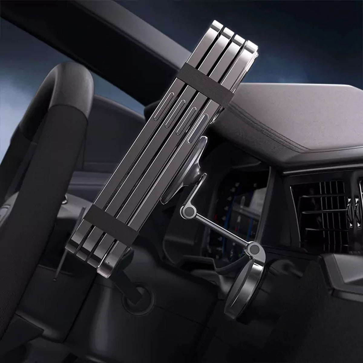 360???? rotating magnetic holder for car with a sticky base SKU: HLD-VDHD040BK