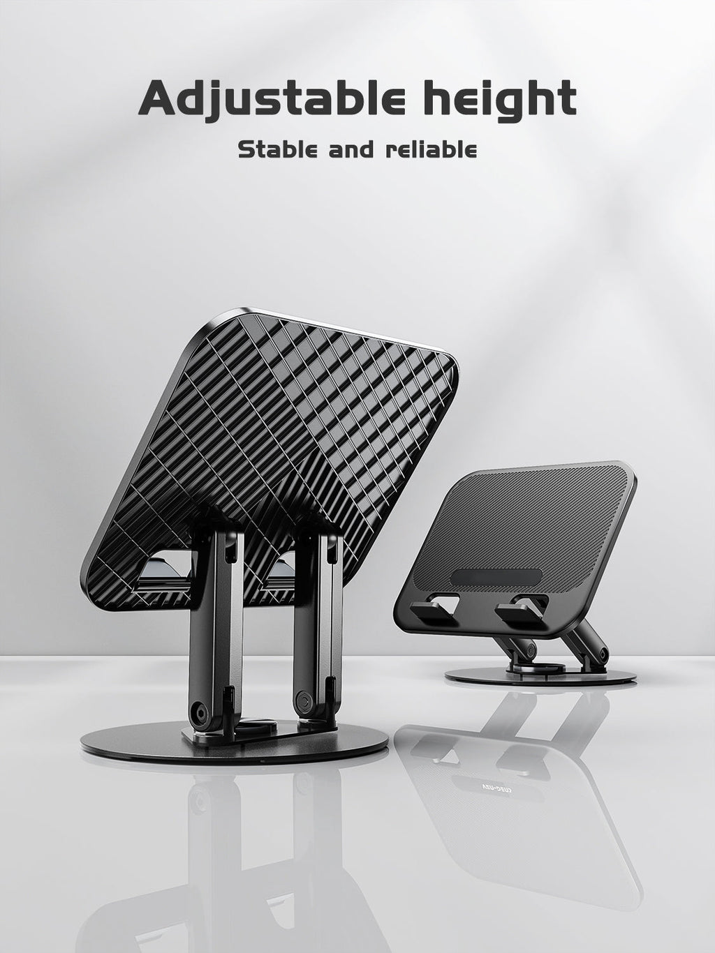 stable ABS tablet Phone Stand, Universal Smartphone Holder for tablet, laptop in black SKU:HLD-VD052BK